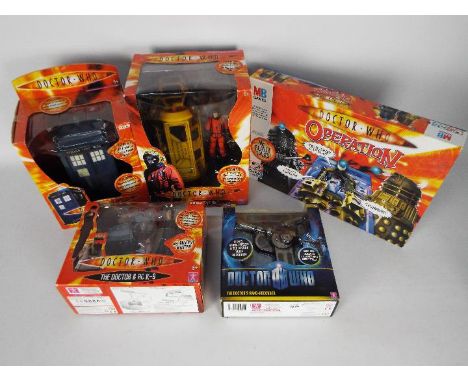 Dr Who - Lot to include Dr Who Operation, The Satan Pit Set, The Doctor &amp; RC K-9, Tardis Talking Money Bank and The Docto