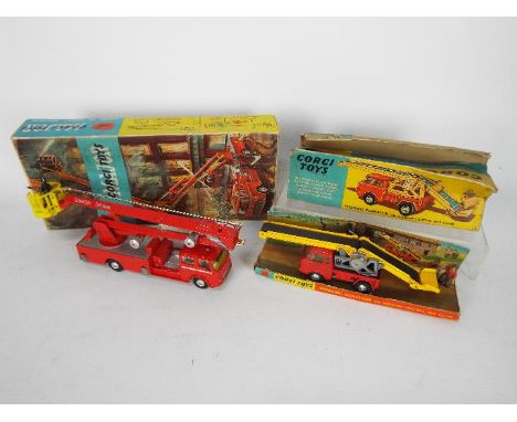 Corgi Toys - Two boxed vintage Corgi Toys. Lot consists of Corgi Toys #64 Forward Control Jeep and Working Conveyor Belt - re