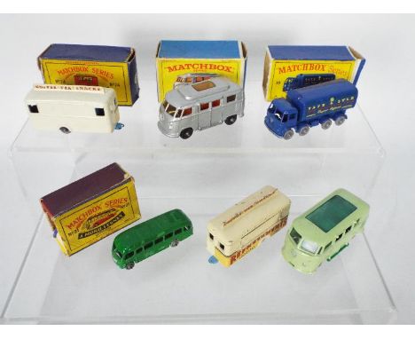 Matchbox, Lesney, Moko -  A group of six Matchbox Regular Wheels, four of which are boxed. Boxed examples include Matchbox #7