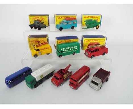 Matchbox, Lesney, Moko -  A group of 11 Matchbox Regular Wheels, six of which are boxed. Boxed examples include Matchbox #12 