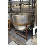 Lee 150 Gallon S/S Jacketed Kettle, Max Pressure 90 PSI, Max Temperature 332° F, Hydro Test Pressure