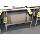 S/S Work Table with Under Shelf and Round Edges, 24" x 36", Rigging Fee: Please Contact US Rigging