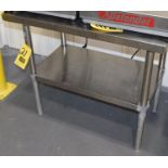 S/S Work Table with Under Shelf, 24" x 36", Rigging Fee: Please Contact US Rigging 920-655-2767