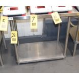 Regency S/S Work Table with Under Shelf, 24" x 36", Rigging Fee: Please Contact US Rigging 920-655-