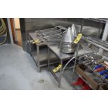 S/S Work Tables, 24" x 36" and 24" x 30", Rigging Fee: Please Contact US Rigging 920-655-2767
