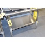 S/S Work Table with Under Shelf and Round Edges, 24" x 36", Rigging Fee: Please Contact US Rigging