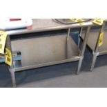 S/S Work Table with Under Shelf and Round Edges, 24" x 36", Rigging Fee: Please Contact US Rigging