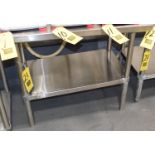 S/S Work Table with Under Shelf, 24" x 36", Rigging Fee: Please Contact US Rigging 920-655-2767