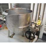 Groen 80 Gallon S/S Jacketed Tilting Kettle Model: DT 80 SP, MAWP 25 PSI @ 300° F, National