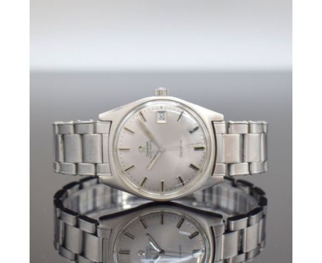 OMEGA Geneve Herrenarmbanduhr Referenz 166.041,  Automatik, Schweiz um 1968, Edelstahlgeh. inkl. orig. Gliederband m. Faltsch