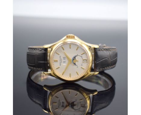 PATEK PHILIPPE hochfeiner und extrem seltener, astronomischer Jahreskalender Sondermodell Wempe W125 Referenz 5125J-001 in GG