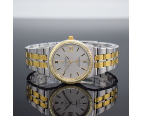 OMEGA Constellation Chronometer Herrenarmbanduhr in Stahl/Gold Referenz 168.0055,  Schweiz um 1970, Automatik, Boden m. Darst
