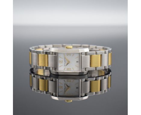 BAUME &amp; MERCIER Hampton Damenarmbanduhr,  Schweiz um 2009, quarz, Ref. 65489, Edelstahl &amp; Gold komb., Boden 4-fach ve