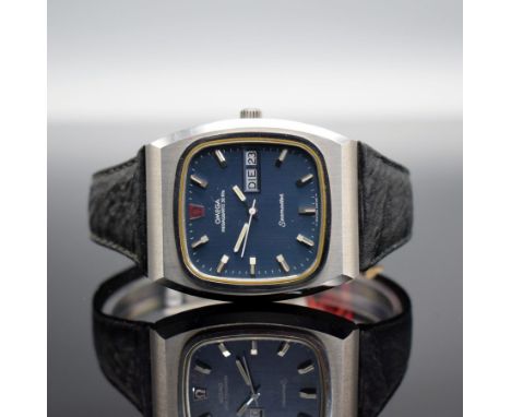 OMEGA Megaquartz 32 KHz Herrenarmbanduhr in Stahl Referenz 196.0023,  Schweiz um 1975, quarz, 4-fach verschr. Geh., orig. Led
