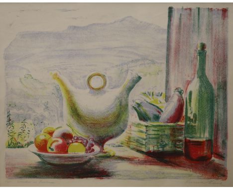 Sydney Russell Reeve (b.1895), lithograph, 'Window in Provence’, signed, 32 x 40cm, unframed. Condition - fair