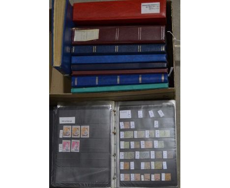 World stock stamp books, countries to include: Great Britain and Commonwealth, Monaco, Netherlands, and others.
