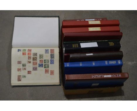 Commonwealth stock books and stamp annual books, mostly Australia.