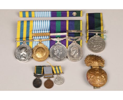 Korean Medal group, including: CPL. J. Cowan Royal Scots 22652134 Korea Medal, United Nations Korea medal with bar, General S