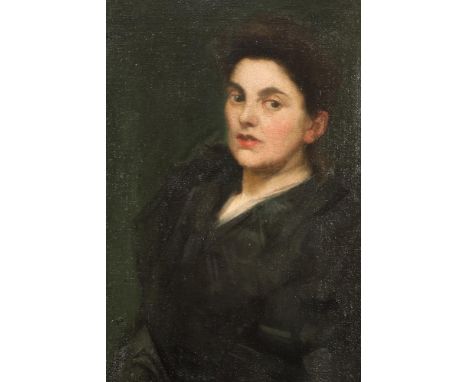 Patrick Orr (Scottish Fl 1889-1932)Gilt framed oil on canvasVictorian Portrait, sitter Maggie Jane Orr59cm x 39cm