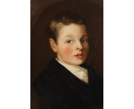 Patrick Orr (Scottish Fl 1889-1932)Gilt framed oil on canvas, Victorian Portrait, sitter Ross Barber B.188742cm x 32cm