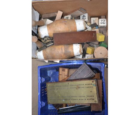A collection of vintage games and toys to include early carved dominoes , wooden building blocks and many others (please see 