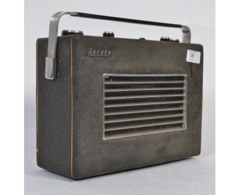 A vintage Herald Hacker valve radio model No. RP30