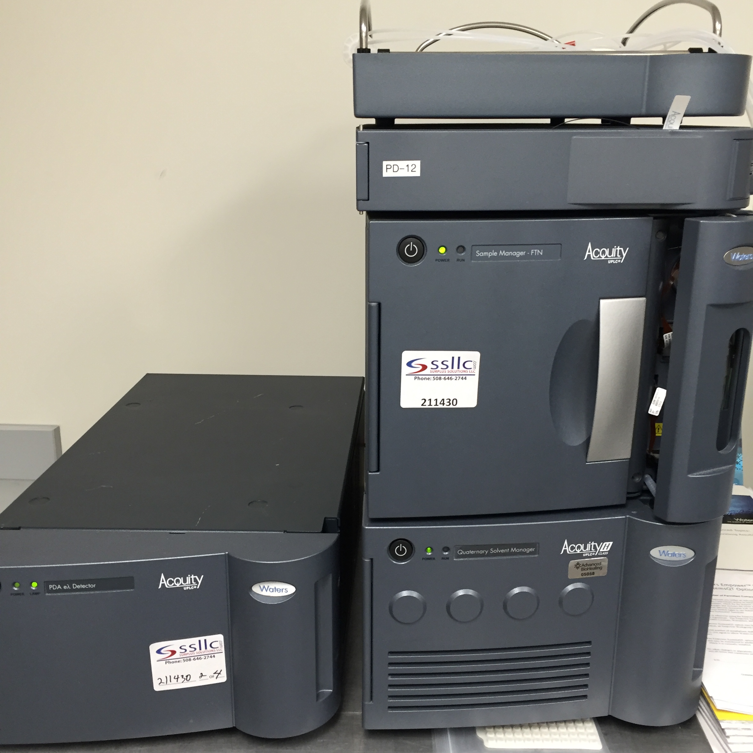 Waters Acquity UPLC System SSLLC # 211430. Note: This Item is Located