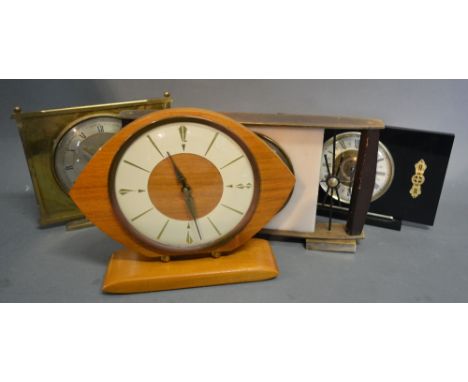 A Circa 1970's Mantle Clock together with three others