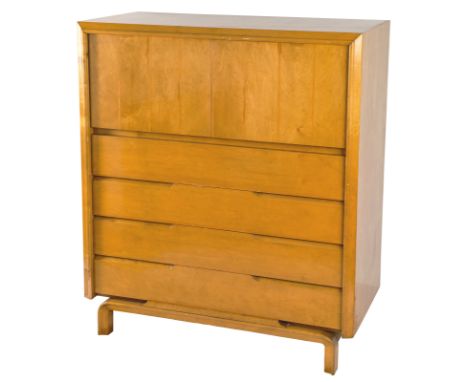  AN EDMUND SPENCE SWEDISH MADE MID CENTURY MODERN DRESSER, 1950S  Swedish mid-century modern dresser with four drawers and a 