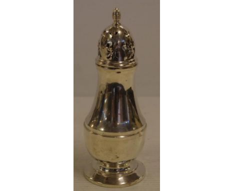 Vintage sterling silver sugar sifter hallmarked Birmingham 1936, 17cm high approx.