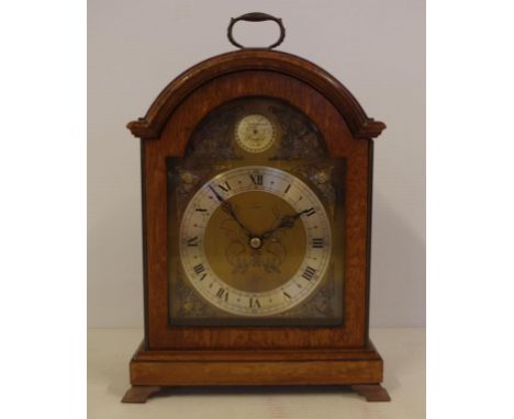 Vintage English bracket clock 25cm high approx.