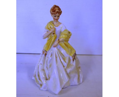 Royal Worcester figurine "First dance", F.C. Doughty model, 18cm high approx.