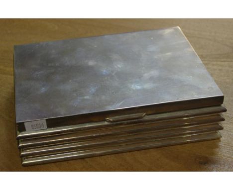 Silver plated Art Deco style box timber lined, 20cm x 15cm, 5.5cm high approx.