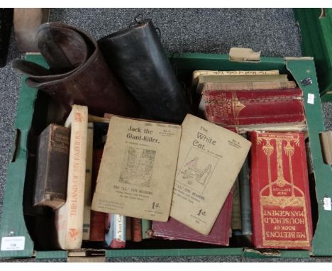 Box of mostly vintage Welsh interest and reference books to include: Mrs Beeton's Household Management, 'Rural Science', Wels