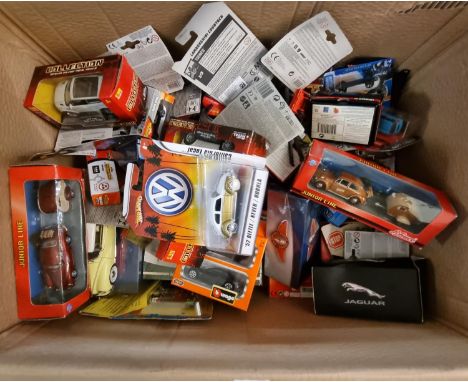 Collection of diecast model vehicles in original packaging to include: Schuco Junior Line, various scales, Corgi, Hot Wheels,
