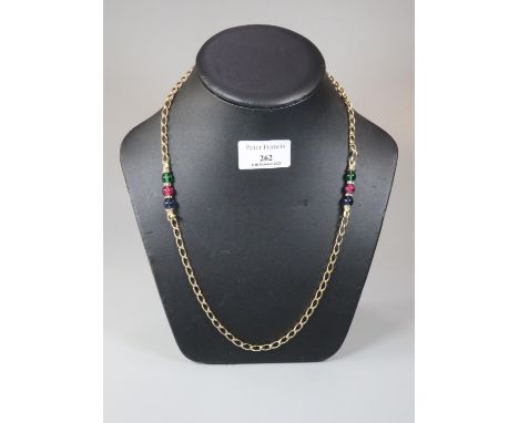 Christian Dior coloured beaded necklace in original box. 88cm long approx. (B.P. 21% + VAT)