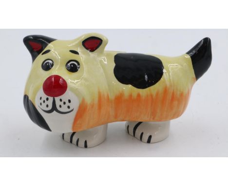 Lorna Bailey dog, Doodle 1/1, H: 13 cm. UK P&amp;P Group 1 (£16+VAT for the first lot and £2+VAT for subsequent lots) 