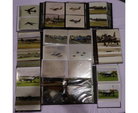 Large quantity of RAF,USAF and other military aircraft photographs, housed in albums, approximately 800. UK P&amp;P Group 2 (