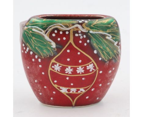Anita Harris Bauble vase, signed in gold, no chips or cracks, 75 mm H. UK P&amp;P Group 1 (£16+VAT for the first lot and £2+V