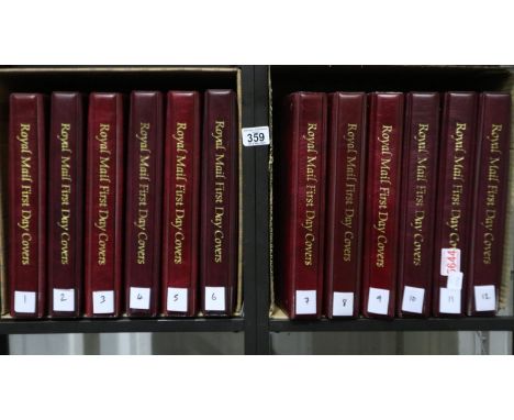 GB 1966-2019 Royal Mail first day cover collection in twelve albums, approximately 830 covers. Not available for in-house P&a