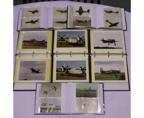 Large quantity of RAF,USAF and other military aircraft photographs, housed in albums, approximately 750. UK P&amp;P Group 2 (