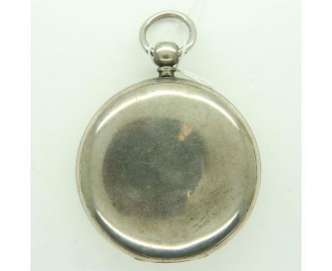 Chester hallmarked silver full hunter pocket watch case, 61g. UK P&amp;P Group 1 (£16+VAT for the first lot and £2+VAT for su