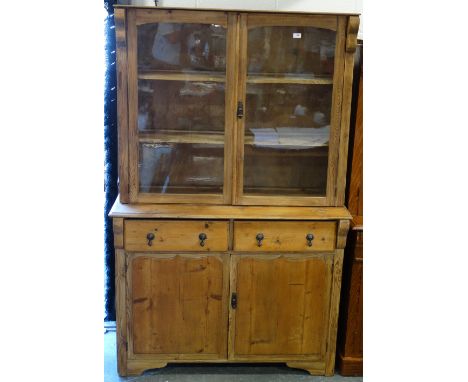 PINE 2 DOOR GLAZED KIT DRESSER 48' x 8'6' 