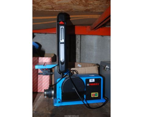 A 'Ferrex' vertical belt sander.