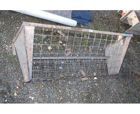 A galvanized gate/wall hanging Hayrack - 4' wide.