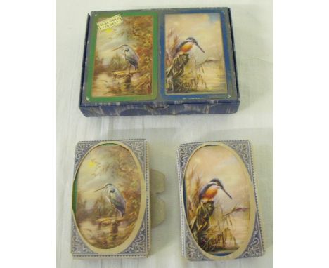 Pack of Thos De La Rue & Co Ltd 110 Bun Hill Road London playing cards in original sealed sellophane with gold stamp, and fol