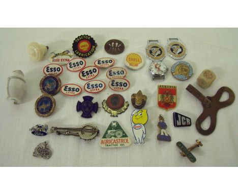 Selection of badges some enamel, brooches etc including Butlins Filey 1951, Whitby etc.