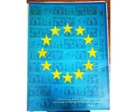 JEAN COCTEAU 'Nous croyons en l'Europe', 1979, portfolio of 13 screenprints, limited edition 586/600, published by Sciaky edi