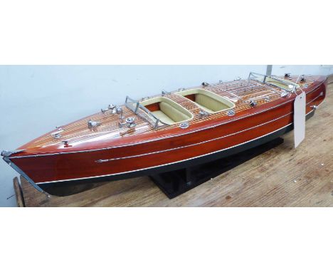 THE TYPHOON, model boat originally built for Edsel Ford and later sold to Howard Hughes, 90cm L.