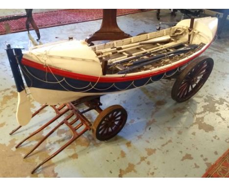 LIFEBOAT MODEL, 'Southport lifeboat', painted wood, 190cm L.